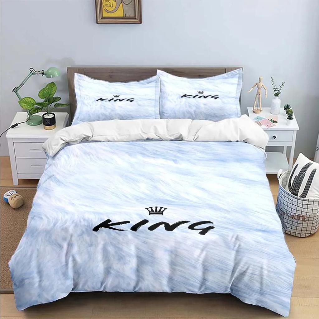 Hot Sale Fashion King Queen Bedding Set Single Twin Full King Size Cute Animals Bed Linen Adults Teens Bedroom Luxury Gift
