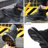 Indestructible Ryder Shoes Men Steel Toe Cap Work Safety Shoes Puncture-Proof Lightweight Breathable Sneakers Black Work Boots