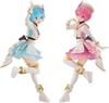 ESPRESTO Stage Costumes Rem & Ram Figures from Re:ZERO -Starting Life In Another World-, Approximately 22cm, Set of 2