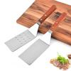 Stainless Steel Frying Spatula with Wooden Handle Non-stick Hamburger Turner Steak Pancake Burger Flipper for Restaurant