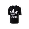 Originals Trefoil Large Logo Casual Short Sleeve T-shirt Men Tops Black BK7175