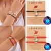 Luminous Love Couple Best Friend Hand Woven Adjustable Hand Rope 2pcs
