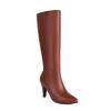 PU Autumn Winter Shoes Stiletto High Heels Beauty Fashion Boots Pointed Toe Keep Warm Mid-calf Boots