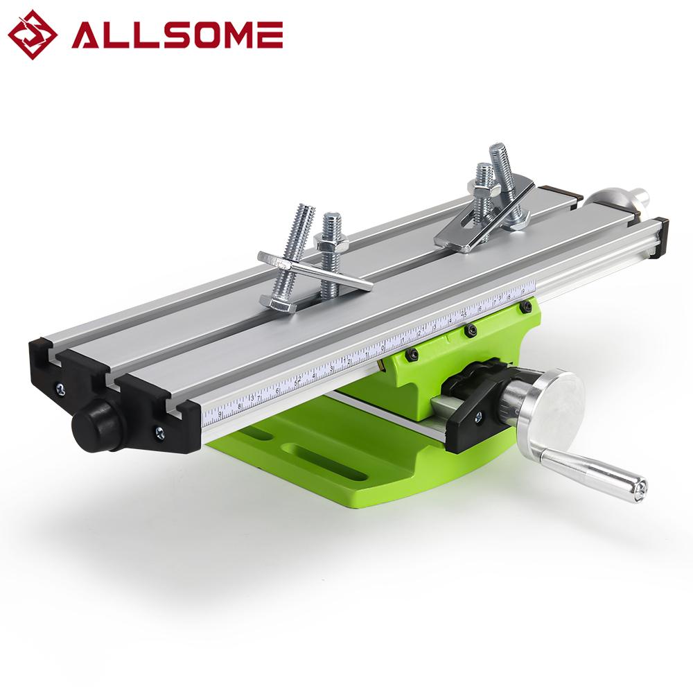 Allsome BG-6300 Compound Table Working Cross Slide Table Worktable for Milling Drilling Bench Multifunction Adjustable X-Y