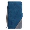 For Oppo Reno13 Pro 5G Case Imprinted Lines PU Leather Splicing Wallet Phone Cover