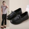 Spring and Autumn Mother Shoes Casual Soft-soled Single Shoes Middle-aged and Elderly Leather Shoes Comfortable Home Daily Non-slip Work Women's Shoes