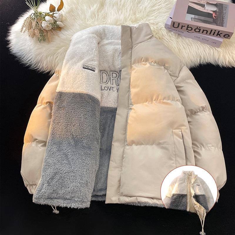 Double-sided Cotton-padded Clothes, Loose and Thickened Warm Cotton Clothes, Trendy Casual Loose Coats