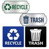 2025 Trend Waterproof Self Adhesive For Trash And Recycle Stickers For Bins, 4-Piece Set Recycling Stickers For Trash Cans Waste