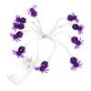 Halloween Lights LED Purple Spider Shape Decorative String Lights for Festival Party Indoor Outdoor