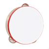 Double Row Tambourine Metal Bell Percussion Musical Instrument Wooden Drum for Play Toys