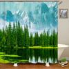 3d Printing Green Forest Waterfall Shower Curtains Waterproof Bathroom Curtain With Hooks Bath Curtain 180*200 Polyester Fabric