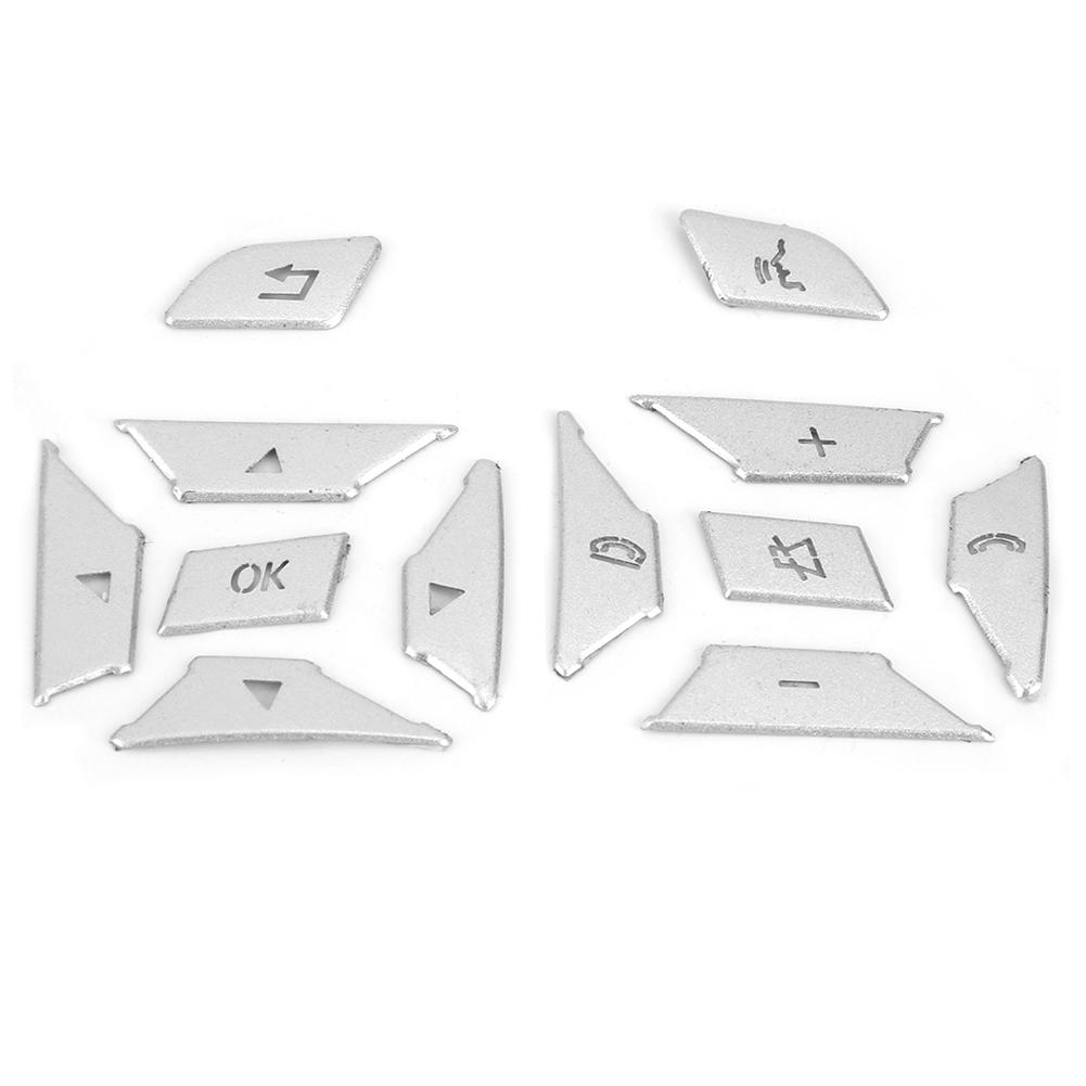 12pcsSet Car Steering Wheel Button Patch Protection Trim Fit for Mercedes Benz W204 W212 W117