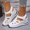 2025 Spring New Arrivals Women's Large Size Roman Velcro Sandals Size 35-43