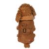 Padded Thickening Imitation Deer Leather Jacket Dog Costumes Pet Clothes