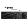 K1800 Wired USB 104 Keys Minority Language Keyboard Wired USB Gaming Keyboard for Home Plug and Play Keyboard, Keyboard, Russian/Spanish/French/Wired