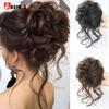 Hair Bands Synthetic Chignon Messi Elastic Hairpiece Fake Rubber Clip In Extensions Bun Ponytail Scrunchies Women Natural Curly