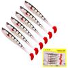 6PCS/SET Creature Baits Fishing Vinyls Soft Bait 9cm/4.1g Predator Fishing Pike Soft Rubber Bait Fishing Accessories