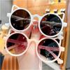 New Children's Sunglasses Fashion Cat Ears Sunglasses New Sunglasses Children's Glasses Non-polarized Fashion Accessory