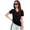 Summer Big V-neck Thin Short-sleeved Women's Loose Casual Versatile and Thin Top T-shirt Sunscreen Breathable Clothes