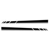 2pcs D-1227 Car Side Skirt Sticker Long Stripe Shelter Scratches Film Wrap Stickers Tuning Diy