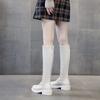 Elastic Round Toe Ladies Knee High Shaft Shoes Large Size Warm Designer Luxury On Offer Hot Spring Autumn Pu Women's Long Boots