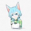 Sinon Alo Avatar Sinon Kirito Iron On Patches For Clothing Applique Stickers On Clothes Heat-Sensitive Custom Patch