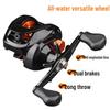 Explosion-Proof Baitcasting Reel: Metal, Versatile Lure Fishing Tackle for Long-Cast and Spinning, Sea Rod Compatible.