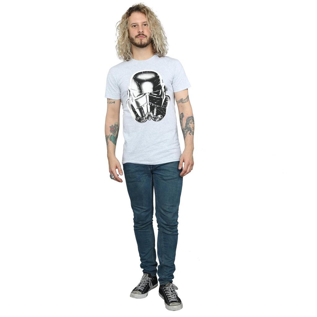 Star Wars Mens Stormtrooper Warp Speed Helmet T-Shirt