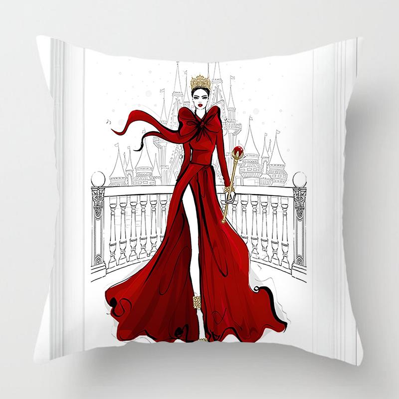 Fashion Ladies Pillowcase Home Decor Living Room Sofa Cushion Cover Home Decor Pillowcase