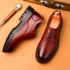 Fashion Luxury Brand Men Business Casual Shoes Non Slip Oxfords Shoes Genuine Leather Lace-up Male Formal Dress Footwear Gentleman Shoes