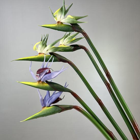 Artificial Flower Lifelike Bird of Paradise Realistic Non-fading And Low Maintenance Home Decoration
