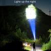 5 LED Super Bright Flashlight Rechargeable Outdoor Multi-function Waterproof Led Long-range Spotlight Battery Display COB Light