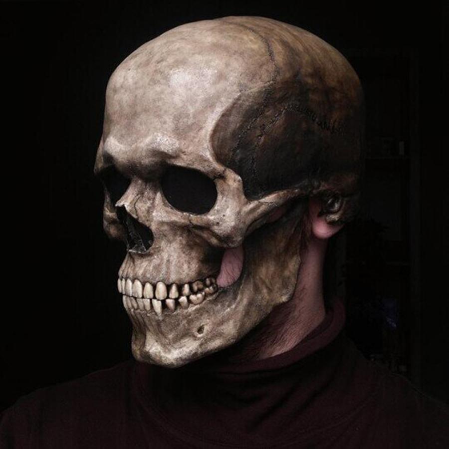 Full Head Skull Mask/Helmet With Movable Jaw Cosplay For Halloween &Themed Photo