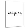 Canvas Print Sayings Typography Inspire