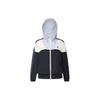 Color Block Hooded Tennis Knit Jacket Women Jackets Royal-Blue A11W413702FNV