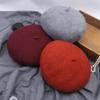 New Women's Korean Style Fashionable Spring Autumn Yarns Beret Hat Solid Color Thickened Warm Vintage Artistic Hats