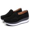 Women's Suede Leather Shoes Flats Loafers Platform Moccasins Elegant Slip On Plus Size