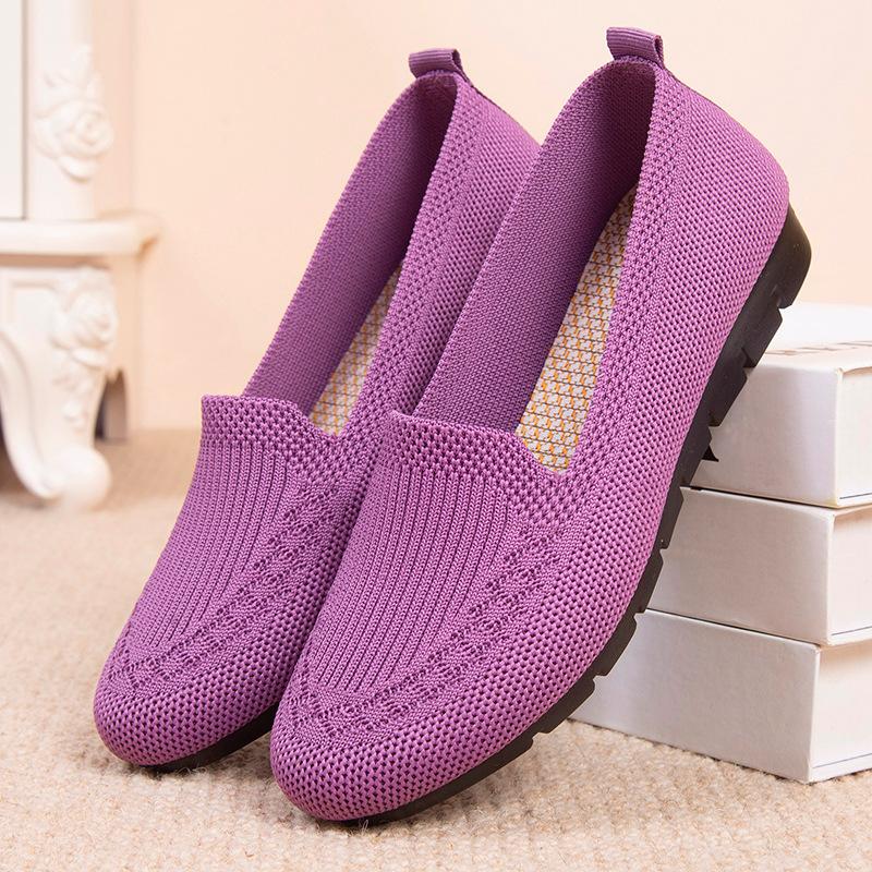 New Solid Color Women's Casual Shoes Lightweight Breathable Anti-slip Daily Women's Shoes