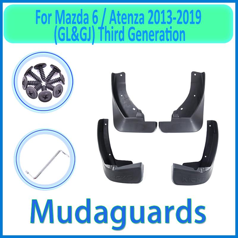For Mazda 6 Atenza GL GJ 2013~ 2014 2015 2016 2017 2018 Car Fender Mudguard Mud Flaps Guard Splash Flap 4Pcs Car