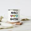 Thank You Mistress Enamelled Mug Gift Idea for Coffee Lover Original Teacher Gifts End of School Year Gift Asurprise for Teacher