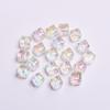 Crafts Beads for Jewelry Making Loose Earrings Bracelet Pendants 8mm DIY Part Resin Czech Crystal Cube Square Faceted 20pcs/bag UV Plated