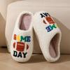 Rugby Cotton Slippers for Women's Winter Home Use Indoor Warm Slippers Slippers for Autumn and Winter Home Use