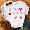 Women Summer T Shirt  Love Print Retro Fashion Short Sleeve Tees Casual   Printed  Tops