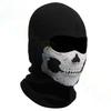 Motorcycle Balaclava Full Face Mask Skull Print Motorbike Full Face Mask Windproof Skiing Head Neck Warmer Bicycle Helmet Liner