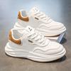 2025 Spring Men's Shoes New Breathable Little White Shoes Men's Trend Versatile Platform Sports Shoes Casual Dad Shoes Men