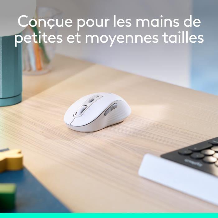 Souris - Sans Fil - Logitech - Signature M650 - Blanc - Droitier