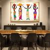 Abstract Black African Woman Paintings Canvas Cuadros Tribe Posters and Prints Wall Art for Living Room Home Decor Cuadros