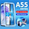 Easy Install Kit Full Tempered Glass Screen Protector For Samsung Galaxy A14 A24 A34 A54 A15 A25 A35 A55 A16 A26 A36 A56