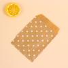 Wedding Baking Pastry Tool Wave Dot Kraft Paper Bag Candy Biscuit Bags Popcorn Bag Packing Pouch