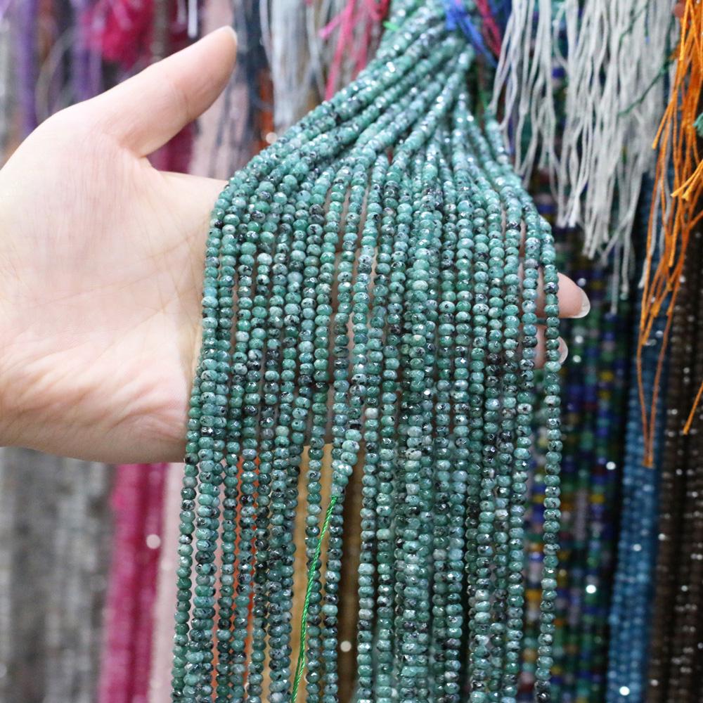 Natural Stone Bead Spinel Faceted Beads 2 X 4 Mm for Jewelry Making DIY Necklace Anklet Bracelet Accessory